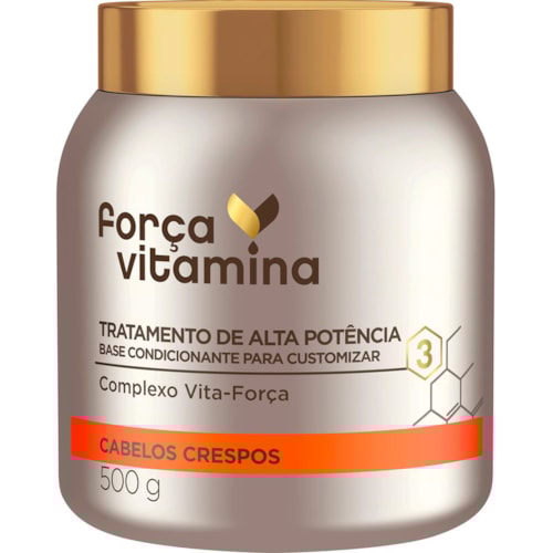 Máscara Força Vitamina Cabelos Crespos 500g