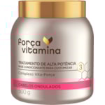 Máscara Força Vitamina Cabelos Ondulados 500g