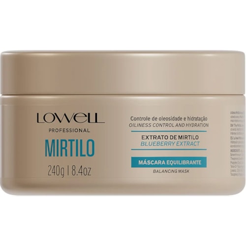 Máscara Lowel Mirtilo Equilibrante 240g