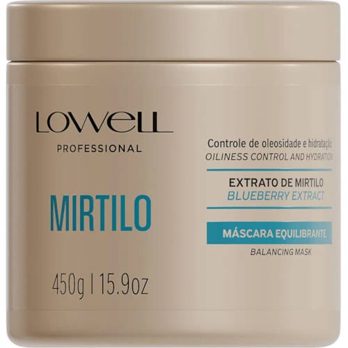 Máscara Lowel Mirtilo Equilibrante 450g