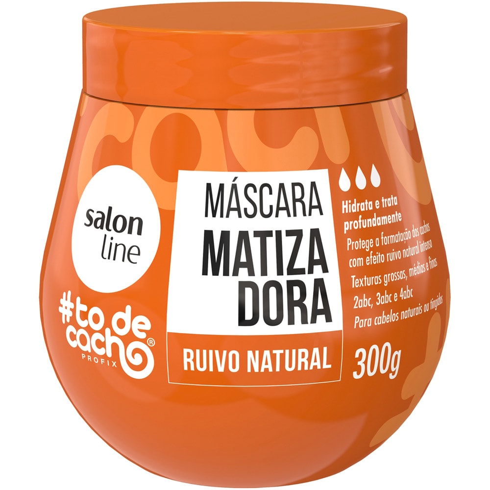 Máscara Matizadora Salon Line Ruivo Natural 300g - Destro