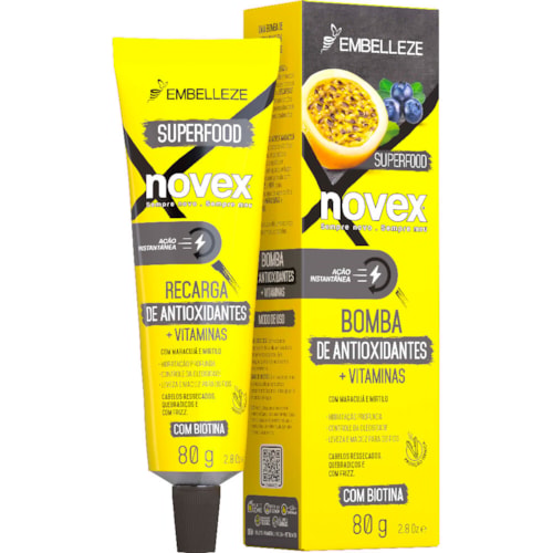 Máscara Novex Maracujá e Mirtilo 80g