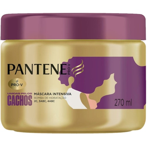 Máscara Pantene Unidas Pelos Cachos 270ml