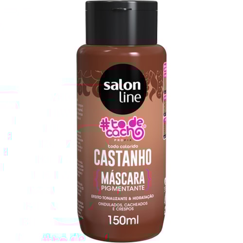 Máscara Pigmentante Salon Line Tô de Cacho Castanho 150ml