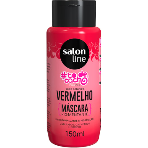 Máscara Pigmentante Salon Line Tô de Cacho Vermelho 150ml