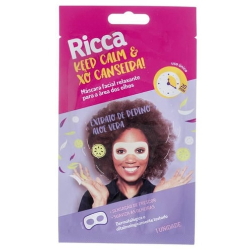 Máscara Ricca Relaxante Keep Calm & Xô Canseira! 1 Unidade