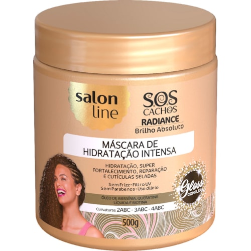 Máscara Salon Line SOS Cachos Brilho Absoluto 500g Destro 