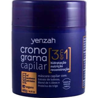 Máscara Yenzah Cronograma Capilar 3 em 1 480g