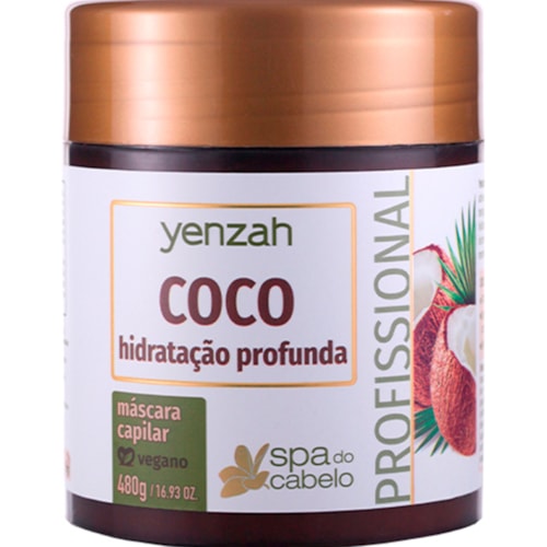 Máscara Yenzah Spa do Cabelo Coco 480g