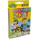 Massinha de Modelar Acrilex Soft - 6 Cores