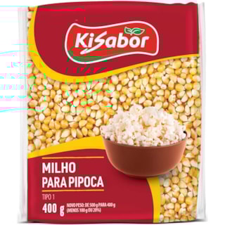 Milho para Pipoca Kisabor 400g
