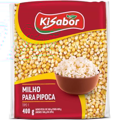 Milho para Pipoca Kisabor 400g