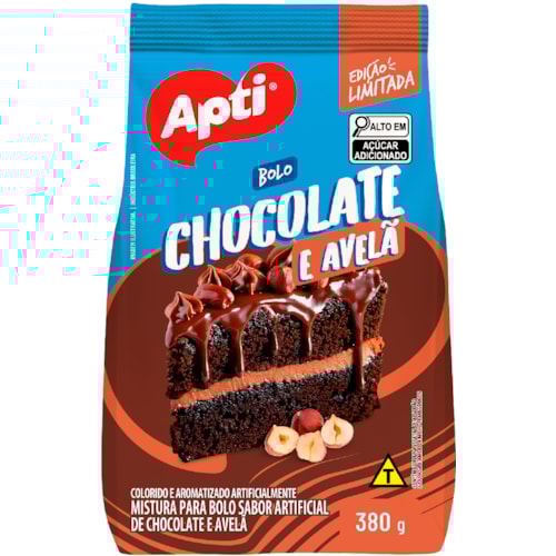 Mistura para Bolo Apti Chocolate com Avelã 380g