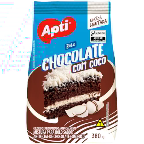 Mistura para Bolo Apti Chocolate com Coco 380g