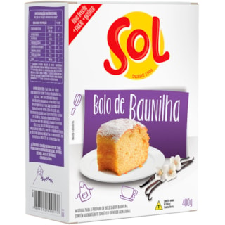 Mistura para Bolo Sol Baunilha 400g