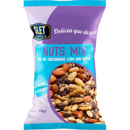 Mix de Castanhas Slet com Uva Passas 30g