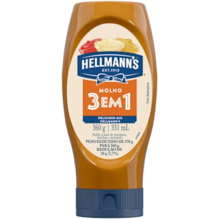 Molho 3 em 1 Hellmann's Squeeze 360g