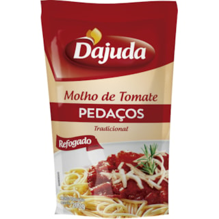 Molho de Tomate D'Ajuda Tradicional Pedaços 200g