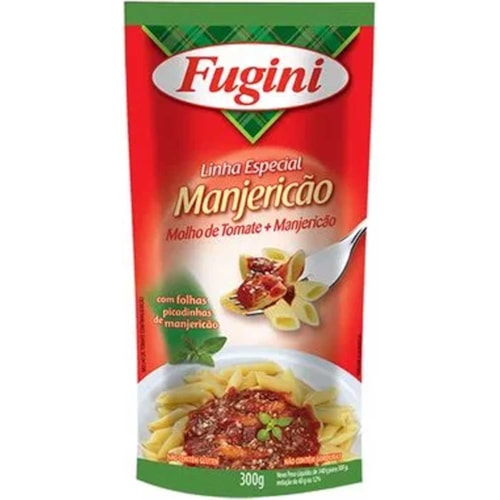 Molho De Tomate Fugini Manjericão Sachê 300g