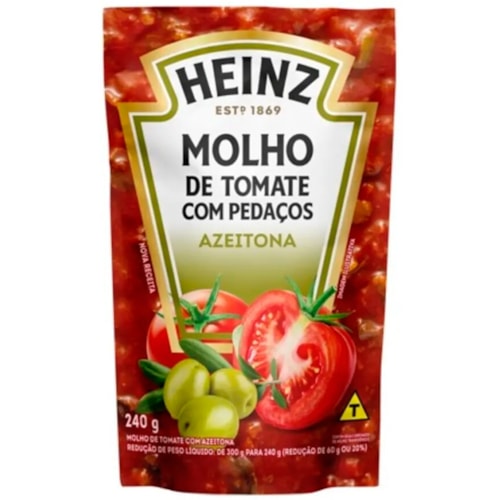 Molho de Tomate Heinz Azeitona Sachet 240g