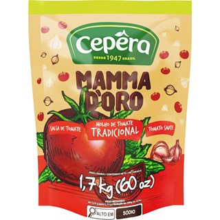 Molho de Tomate Mamma D'Oro Tradicional Sachet 2kg