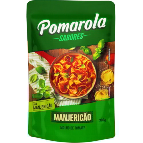 Molho de Tomate Pomarola Caseiro Manjericão Sachet 300g