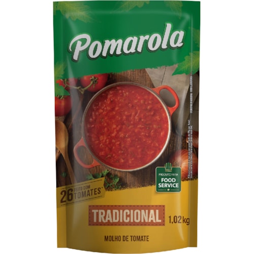 Molho De Tomate Pomarola Tradicional 1,02kg