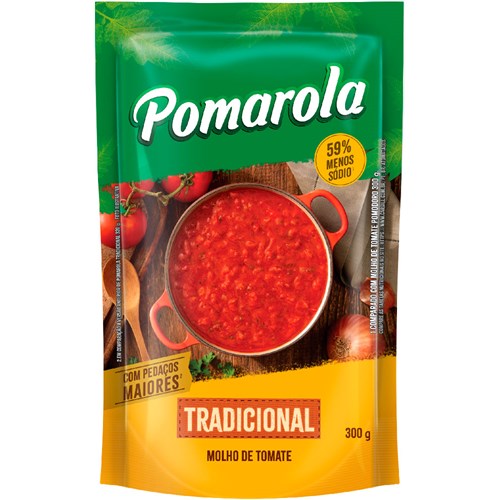 Molho de Tomate Pomarola Tradicional Sachet 300g