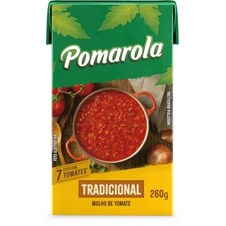 Molho de Tomate Pomarola Tradicional TP 260g