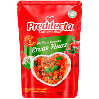 Molho de Tomate Predilecta Ervas Finas 300g