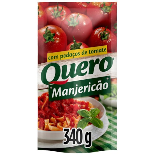 Molho de Tomate Quero Manjericão Sachet 340g