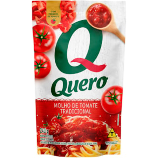 Molho de Tomate Quero Tradicional Sachet 240g