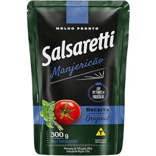 Molho de Tomate Salsaretti Manjericão Sachet 300g