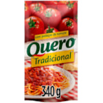 Molho de Tomate Tradicional Quero Sachet 340g Teste