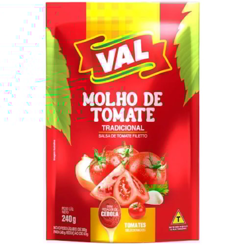 Molho de Tomate Val Tradicional Sachet 240g