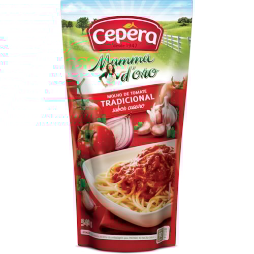 Molho Mamma D'Oro de Tomate Tradicional 340g