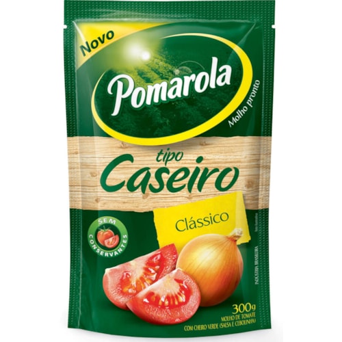 Molho Pomarola de Tomate Caseiro Clássico Sachê 300g