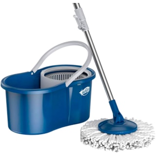 Mop Giratório Flash Limp Sense Fit Azul 8L
