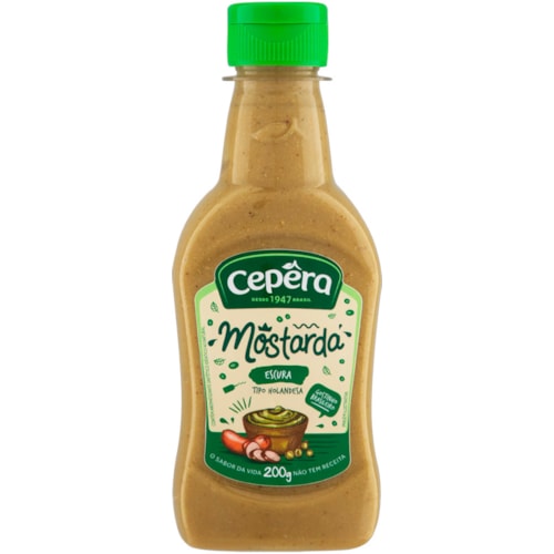 Mostarda Escura Cepêra Holandesa Squeeze 200g