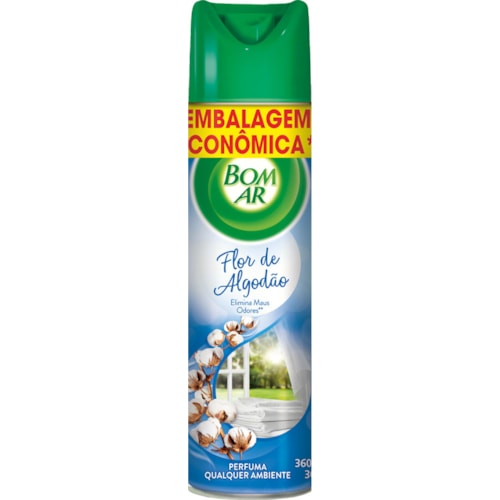 Neutralizador de Odores Bom Ar Aerossol Flor de Algodão 360ml