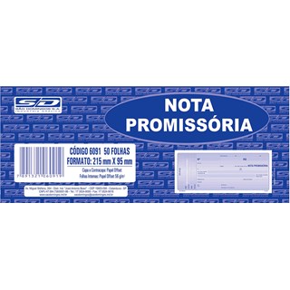 Nota Promissória São Domingos - 50 Folhas