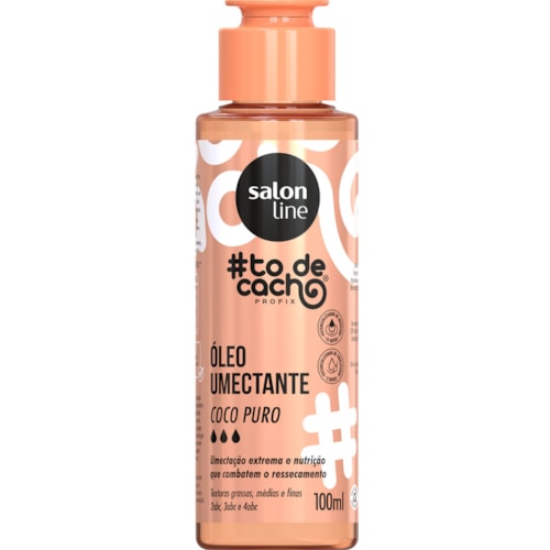 Óleo de Umectação Coco Puríssimo Tô de Cachos Salon Line 100ml