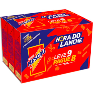 Pack Bebida Láctea Nescau Hora do Lanche Leve 9Un Pague 8Un