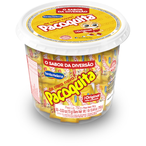 Paçoca Paçoquita Rolha Pote 750g