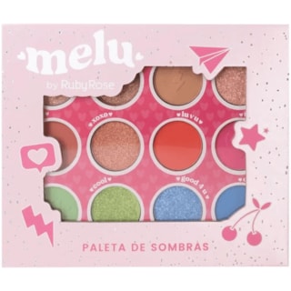 Paleta de Sombras Melu 12 Cores RR1085