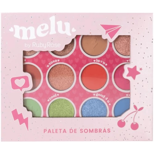 Paleta de Sombras Melu 12 Cores RR1085
