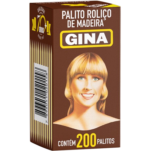 Palito de Dente Gina Palitos 200 unidades