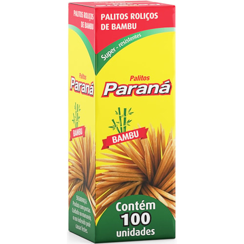 Palito Paraná Bambu 100 Unidades