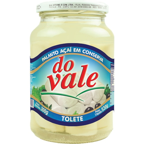 Palmito Do Vale Açaí Inteiro 300g