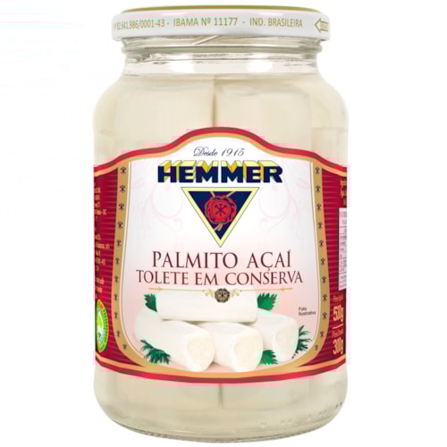 Palmito Hemmer Açaí Inteiro 300g
